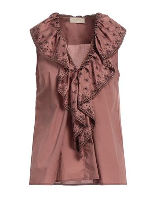 Momoní Woman Top Brown Size 4 Cotton