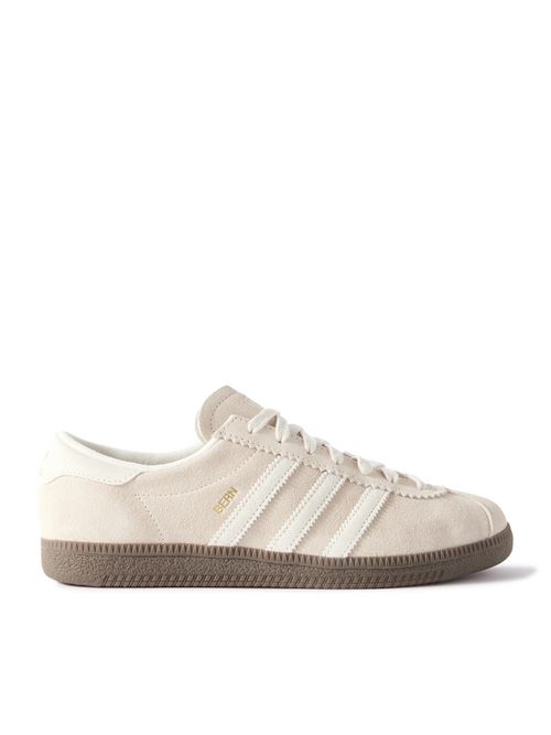Bern W Leather-Trimmed Suede Sneakers