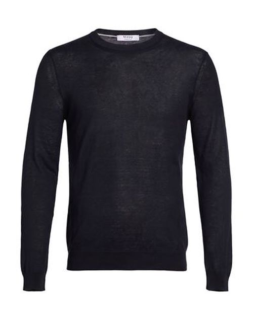 Man Sweater Navy Size 40 Silk