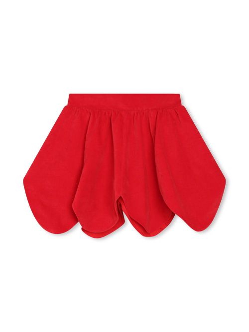 Logo-embroidered stretch-cotton skirt