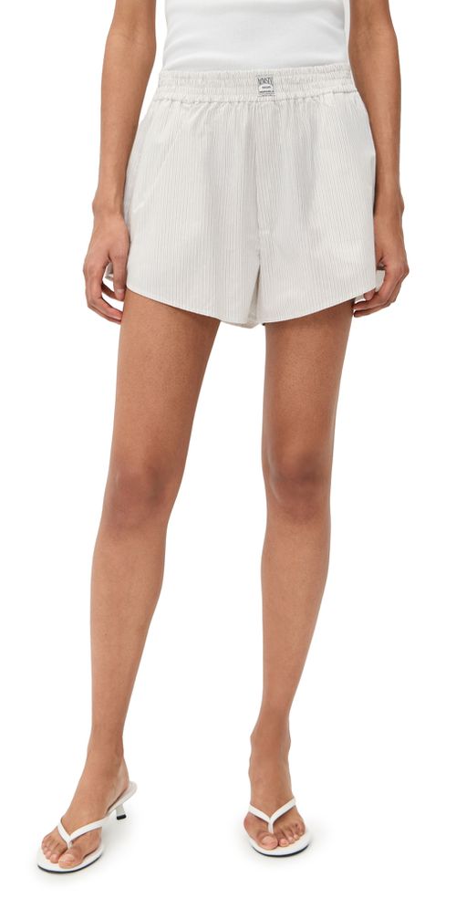 Stripe Shorts Off White/Grey
