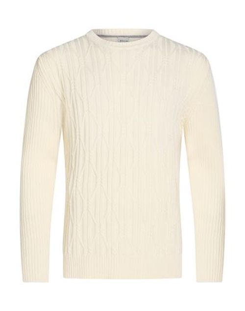 Man Sweater Cream Size XXL Merino Wool, Acrylic