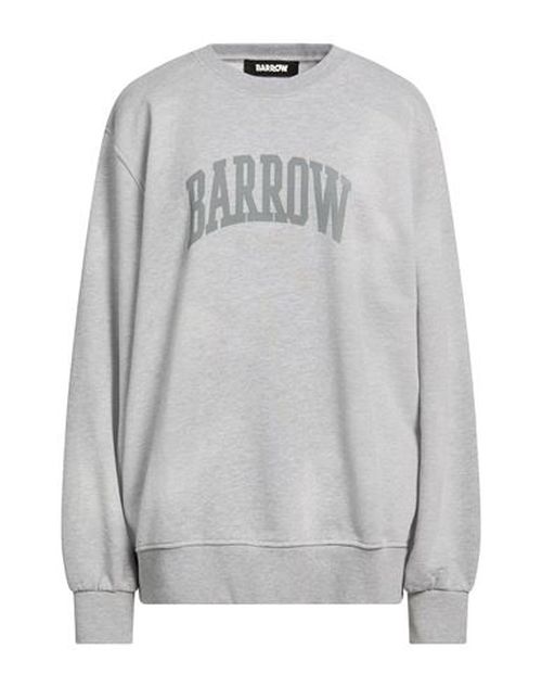 Woman Sweatshirt Grey Size L Cotton, Polyester