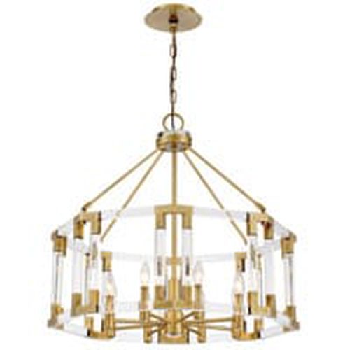 Metropolitan Prima Vista 8-Light Chandelier in Aged Antique Bra