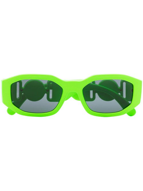Medusa Biggie rectangle-frame sunglasses - Green