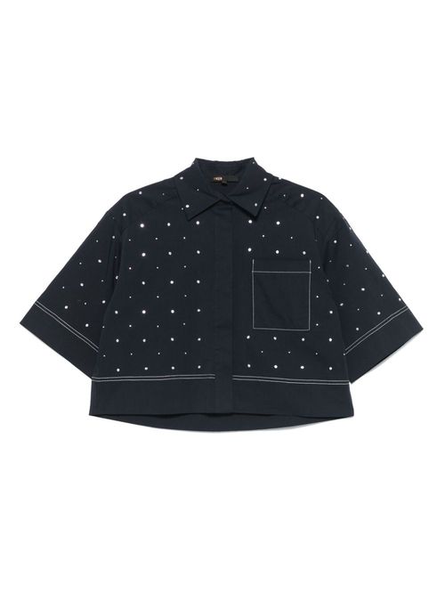 Cropped shirt - Blue