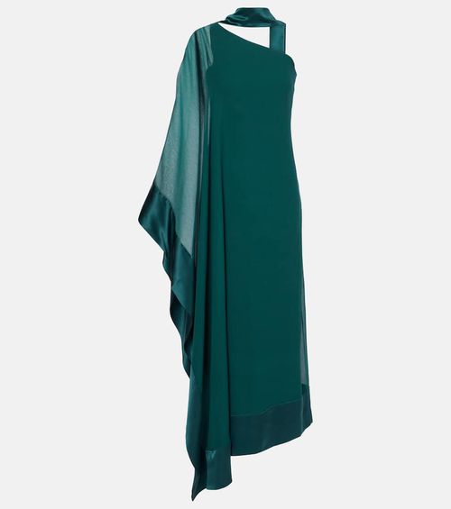 Betsy Spirito one-shoulder silk maxi dress