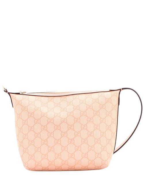 Pink Gg Coated Canvas Ophidia Zip Shoulder Bag Super Mini (Authentic Pre-Loved)
