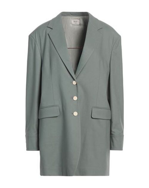 Alysi Crème Woman Blazer Sage green Size 0 Viscose, Polyester, Wool, Elastane