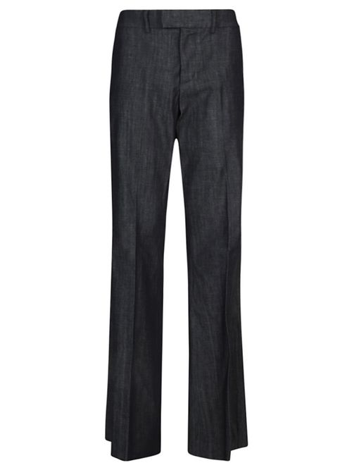 Dark Blue Denim Flared Denim Jeans