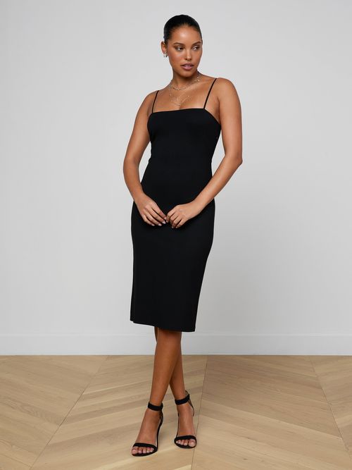 Eira Midi Dress In Black