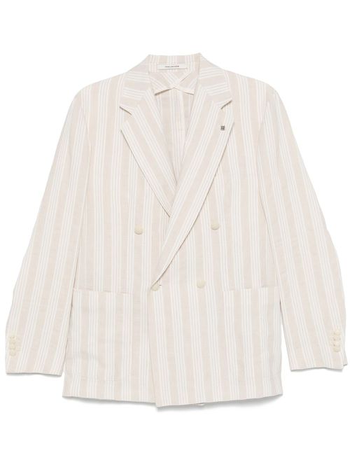 Striped blazer - Neutrals