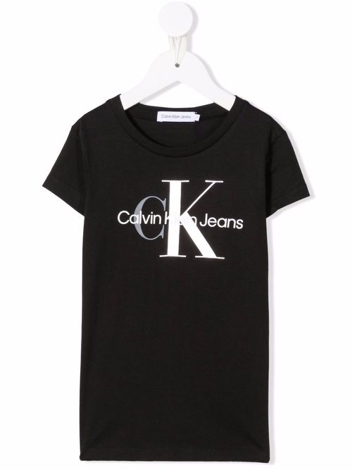 Logo print jersey T-shirt - Black