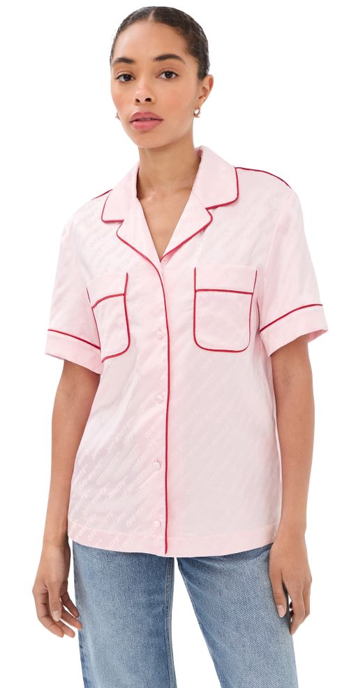 Satin Pajama Shirt Soft Pink