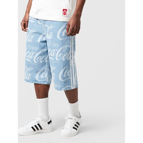 Adidas Originals x Coca-Cola Denim Shorts, Blue