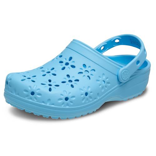 Crocs Unisex-Adult Classic Clogs with Floral Cut Out Design