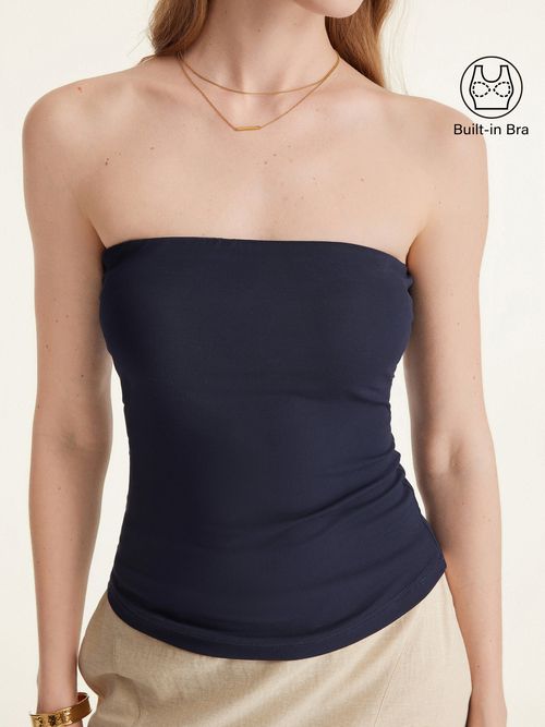 Non-slip Essential Tube Brami Top - Midnight Navy