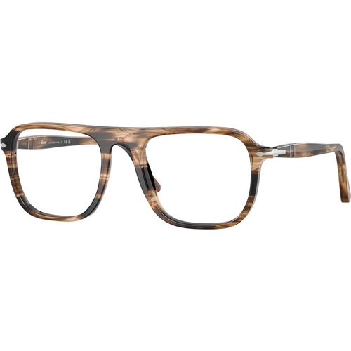 Persol Unisex Persol PO3359V JACQUES 1236 Optical frames Acetate Black Transparent Squared Norma
