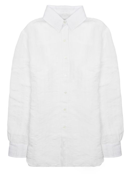 White Regular Solid Shirt