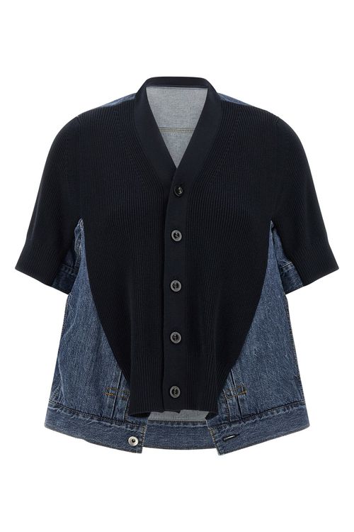 'Denim X Knit' Cardigan