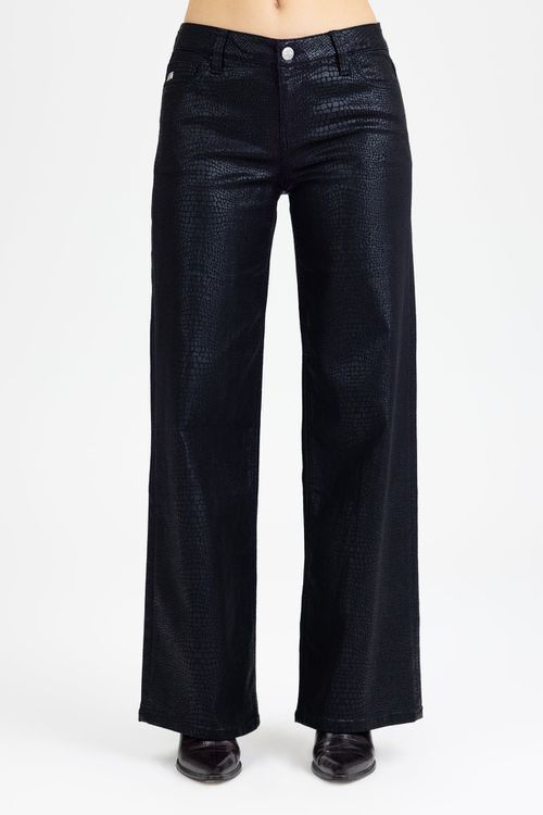 "Pia Python Wide Leg