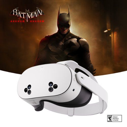 Quest 3S 128GB — Get Batman: Arkham Shadow and a 3-Month Trial of Quest+ Included — All-In-One Headset - White
