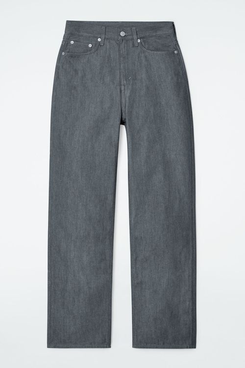 COLUMN STRAIGHT-LEG JEANS