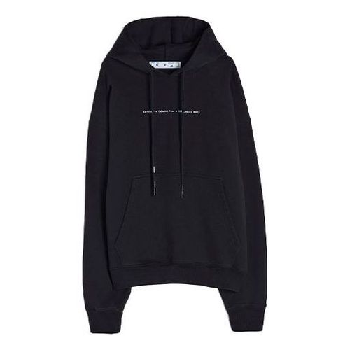 Men's FW21 Logo Pattern Printing Long Sleeves Pullover Loose Fit Black