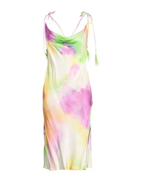Woman Midi dress Purple Size M Viscose