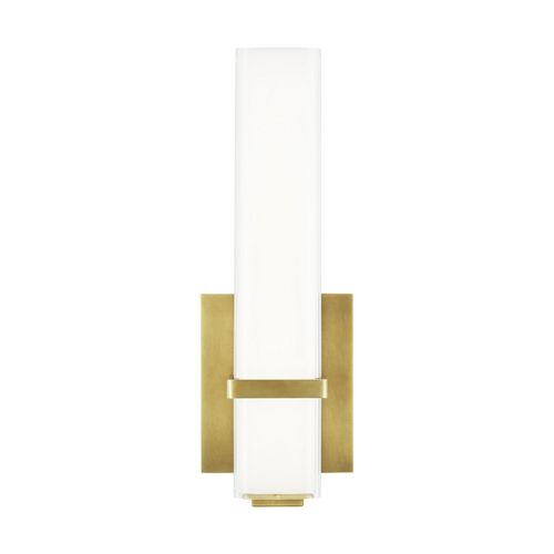 Milan 1-Light 12.20"H LED Bathroom Vanity Light in Natural Bra