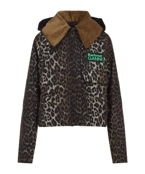 X Ganni Leopard-Pattern Jacket