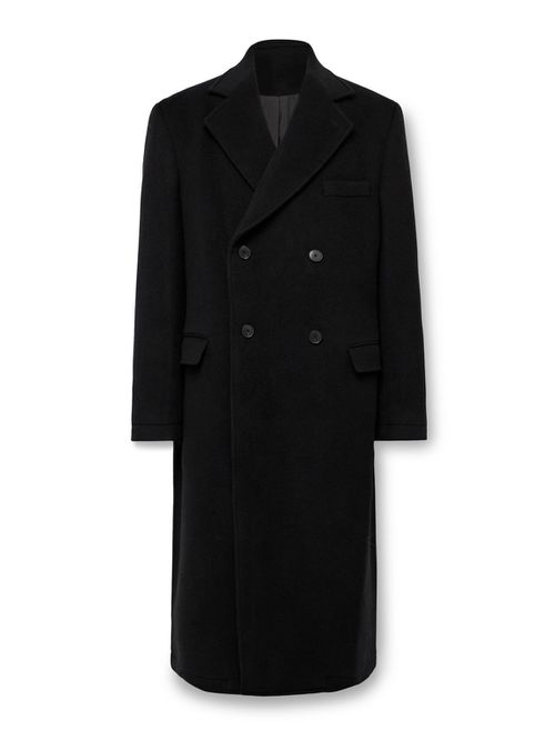Conference Double-Breasted Recycled-Wool Coat