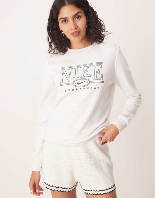 Club Fleece retro logo sweatshirt in gray
