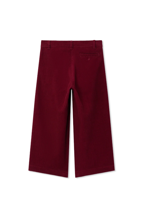 Corduroy Trousers, Unisex, Burgundy