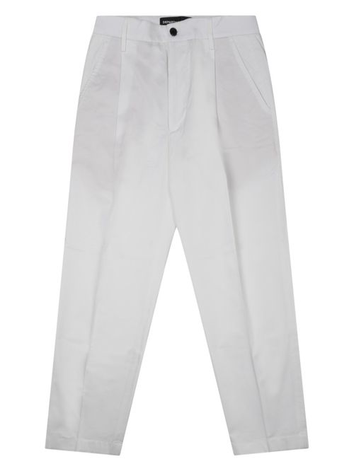White Relaxed Trousers