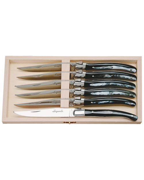 Laguiole Set of 6 Horn Handle Knives