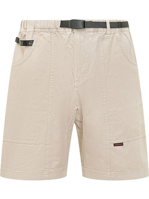 Off White Solid Shorts
