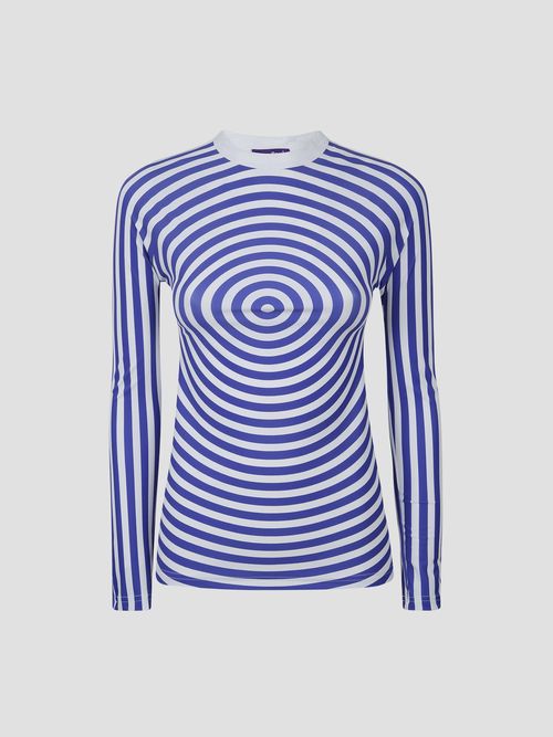 Silk Jersey Printed Target Top