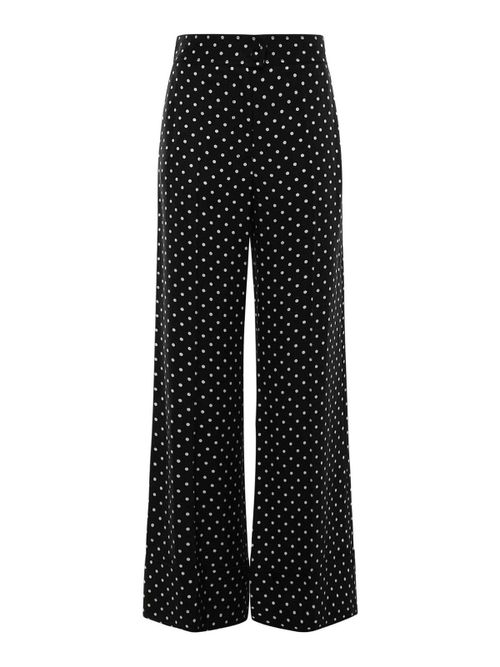 Super-Large Plus-De-Pois Print Trousers