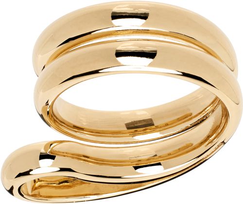 Bottega Veneta Gold Frills Ring