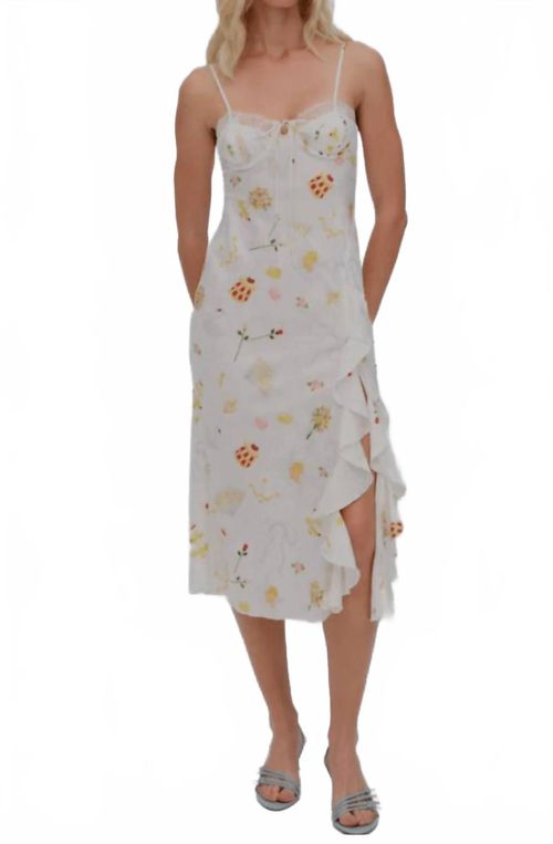 Chania Midi Dress In White