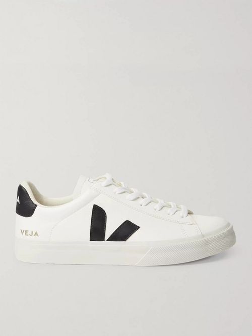 Campo Rubber-Trimmed Leather Sneakers