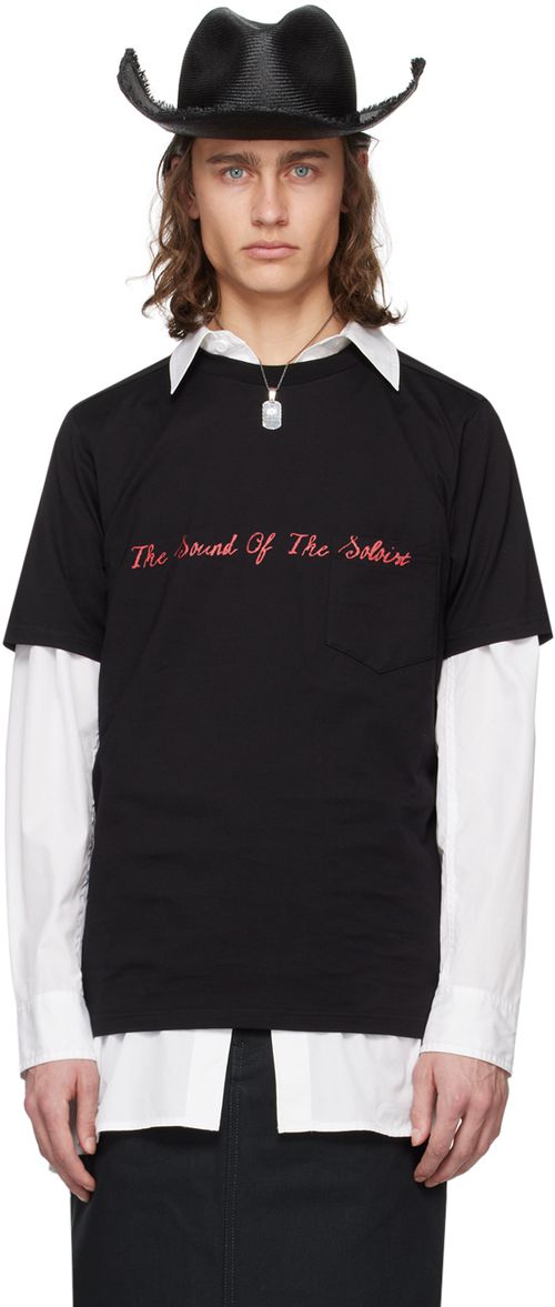 TAKAHIROMIYASHITA TheSoloist. Black 'The Sound Of The Soloist' T-Shirt