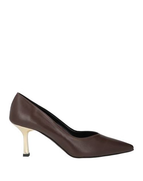 Ovyé Woman Pumps Chocolate brown Size 9 Leather
