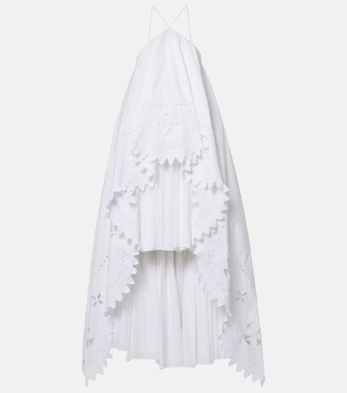 Provençale tiered cotton poplin gown