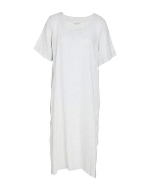 Woman Midi dress Light grey Size M Linen