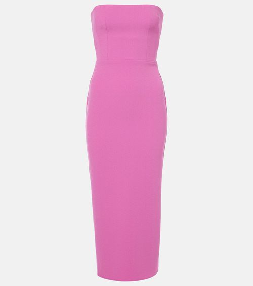 Strapless midi dress