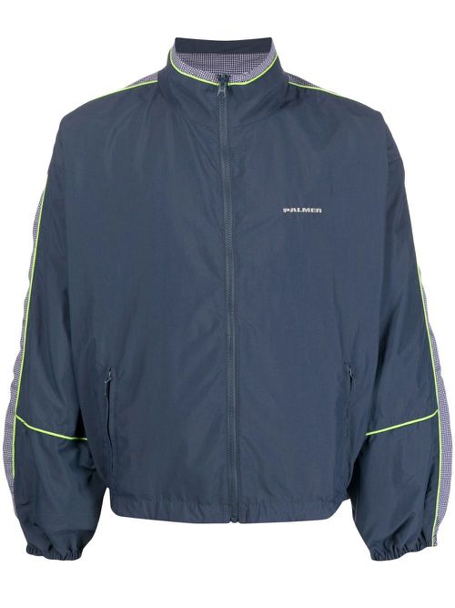 Lightweight zipped bomber jacket - Blue