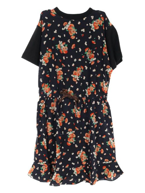 Louis Vuitton Pre-Owned 20's floral-print mini dress - Black