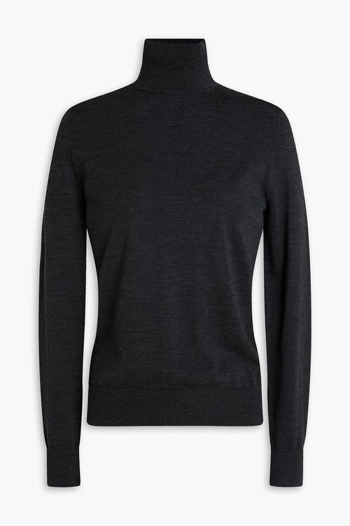 Wool turtleneck sweater - Gray - L